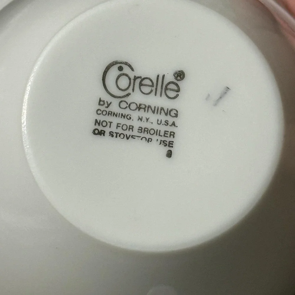 Vintage Corelle Spring Blossom Green (Crazy Daisy) Creamer With‎ Hook Handle MCM
